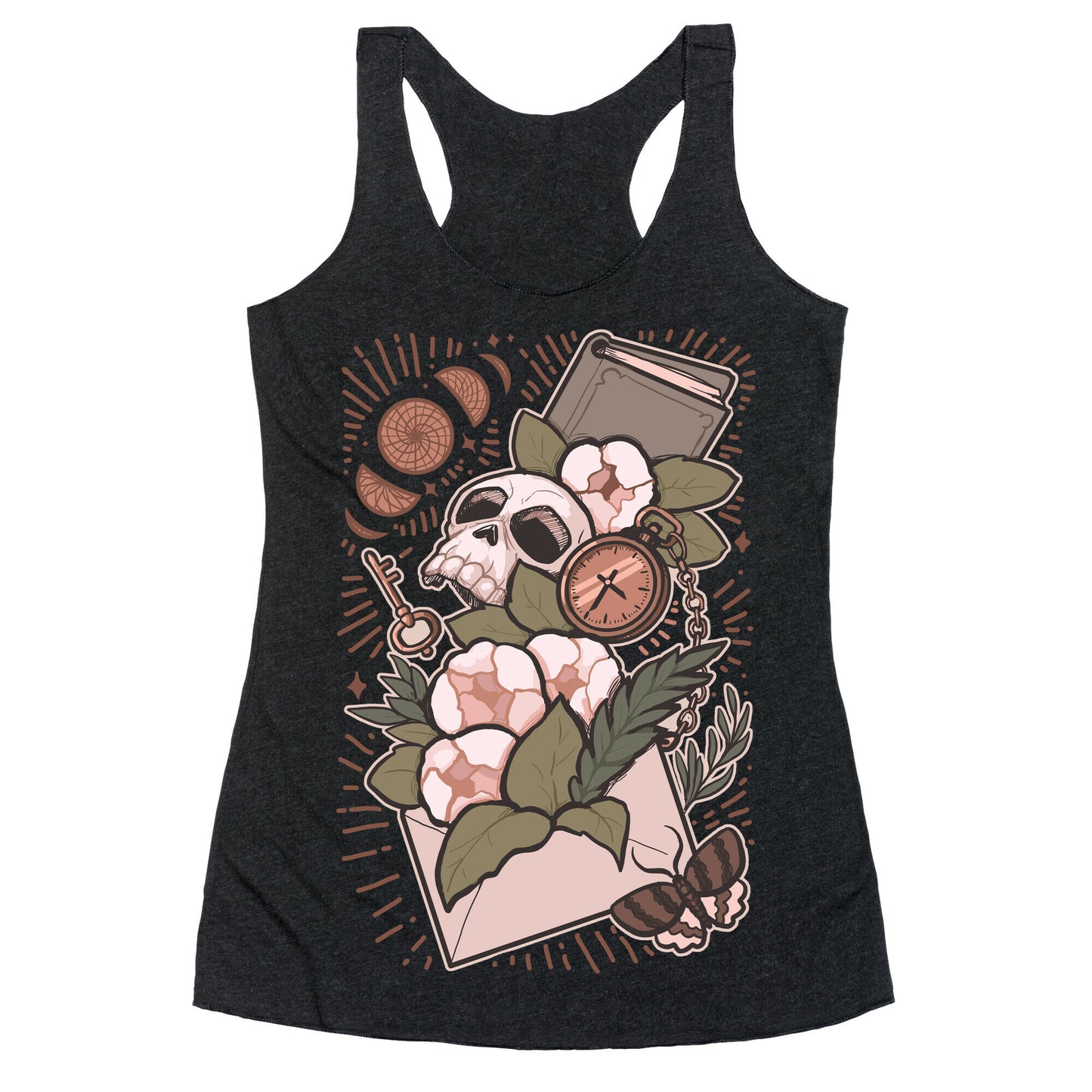 Dark Academia Letter Racerback Tank