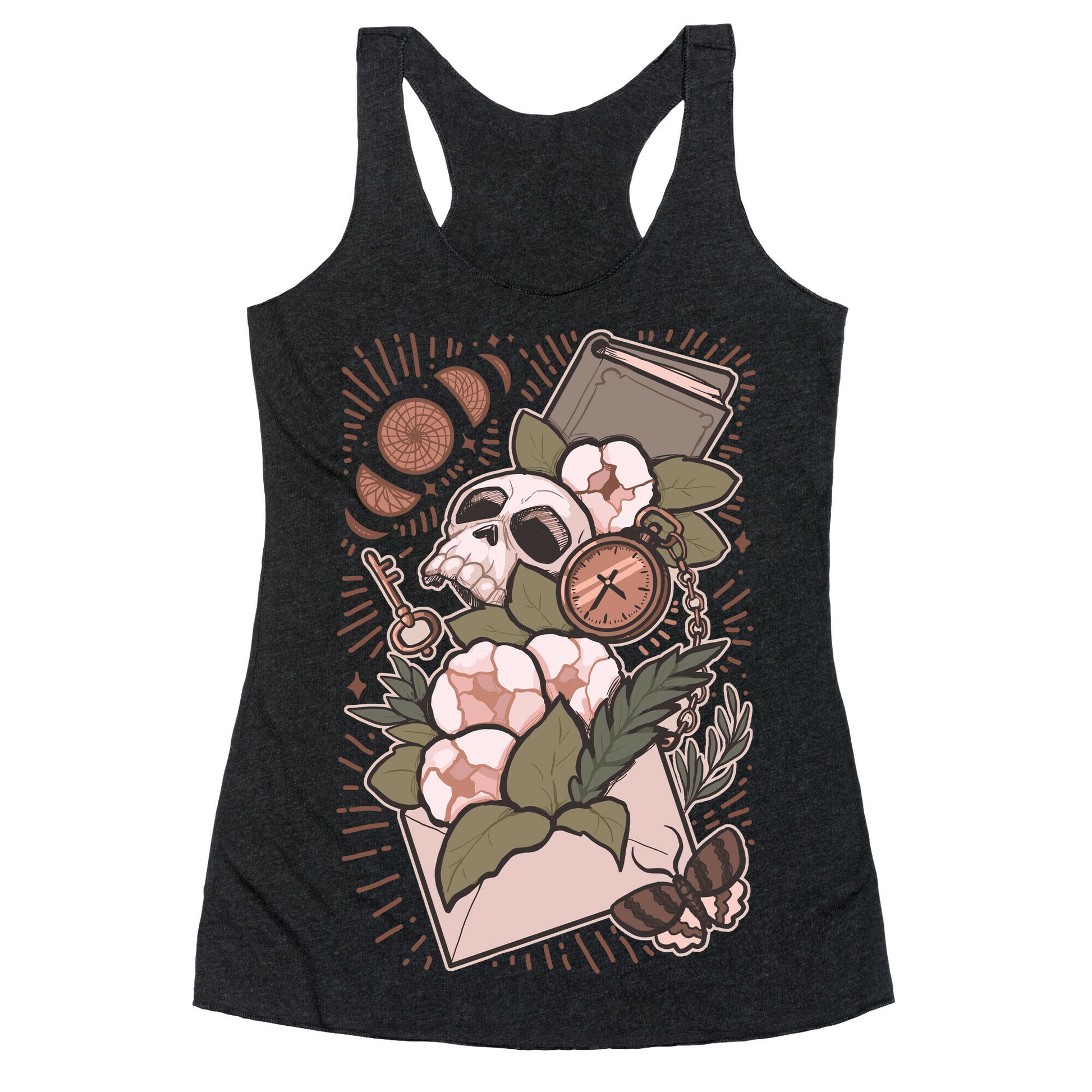 Dark Academia Letter Racerback Tank