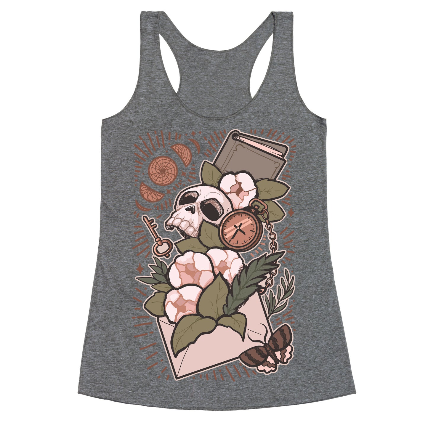 Dark Academia Letter Racerback Tank