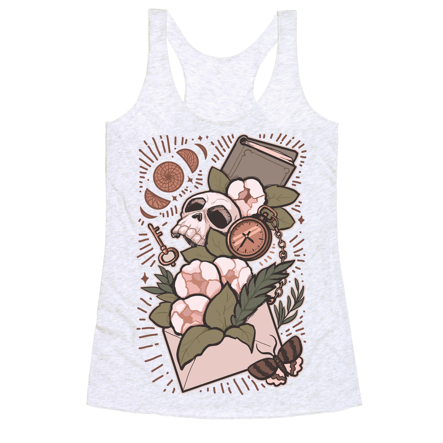 Dark Academia Letter Racerback Tank