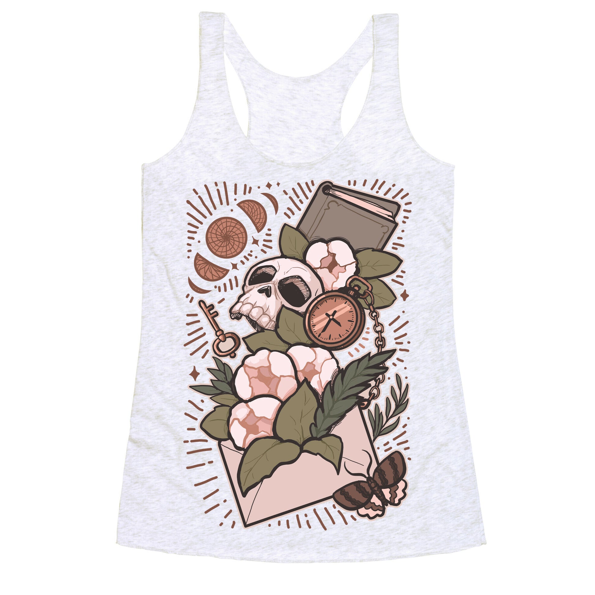 Dark Academia Letter Racerback Tank