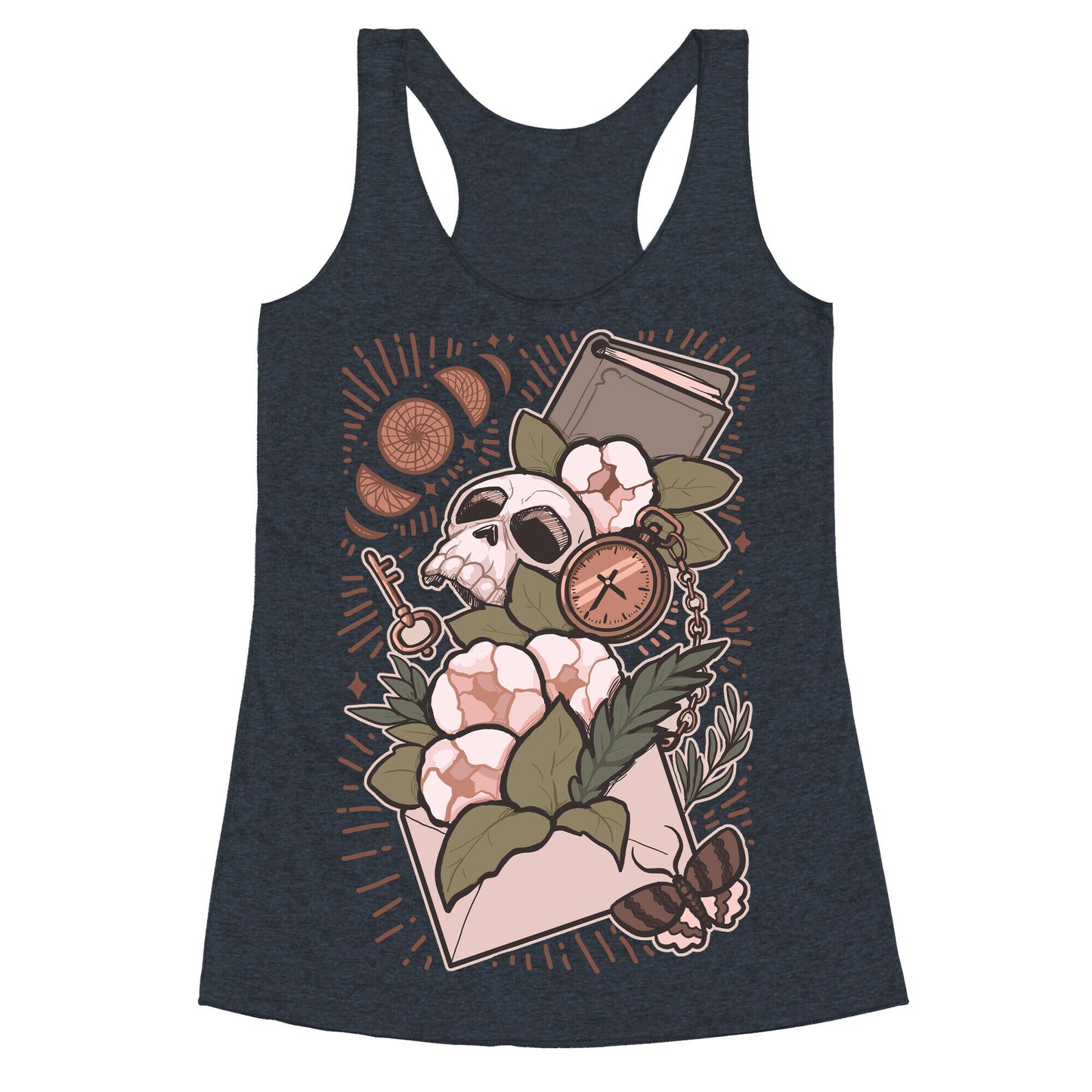 Dark Academia Letter Racerback Tank