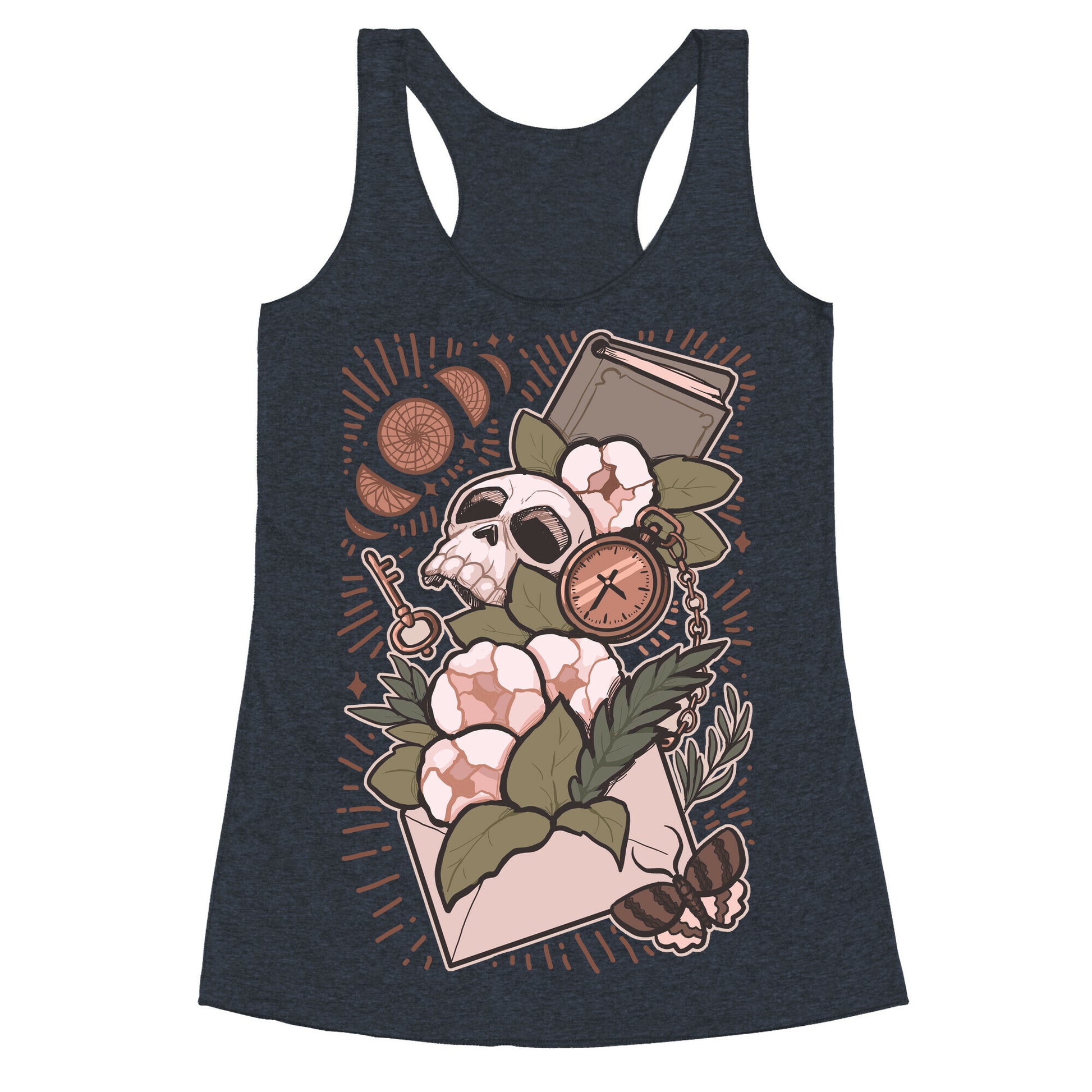 Dark Academia Letter Racerback Tank