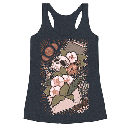 Dark Academia Letter Racerback Tank