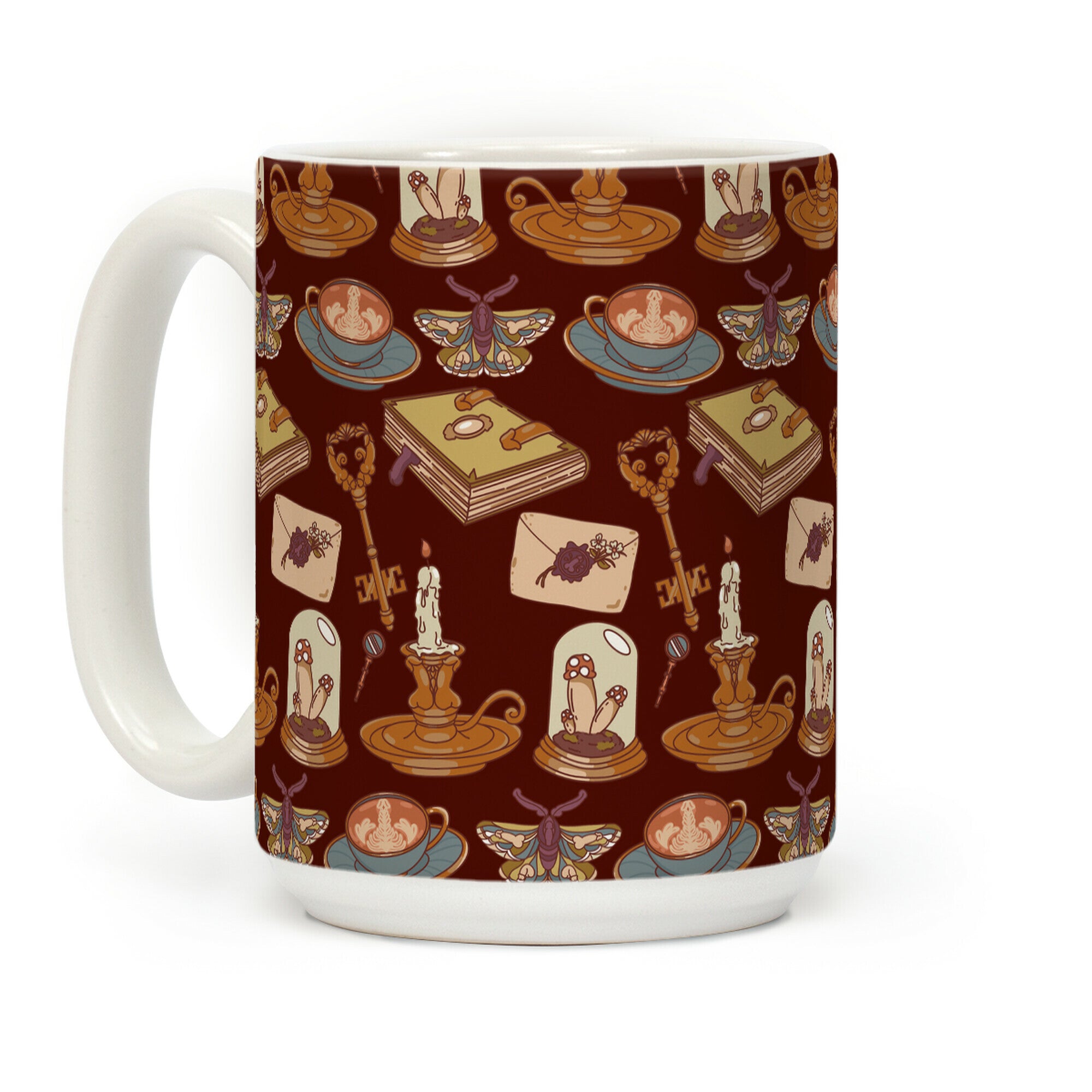 Dick Academia Pattern Coffee Mug