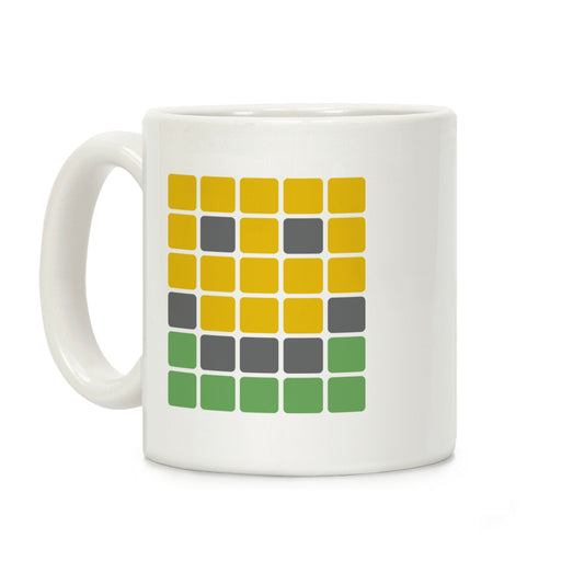 Wordle Pixel Smile Coffee Mug