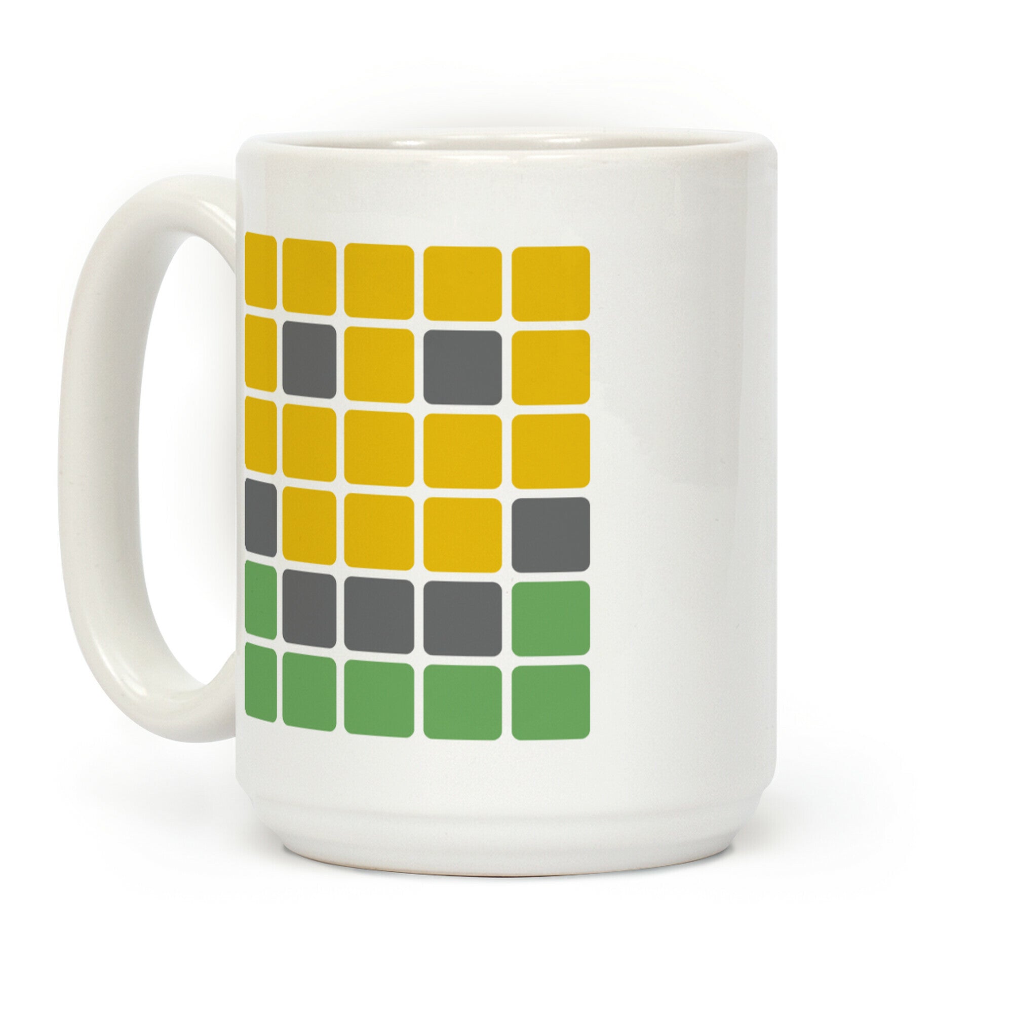 Wordle Pixel Smile Coffee Mug
