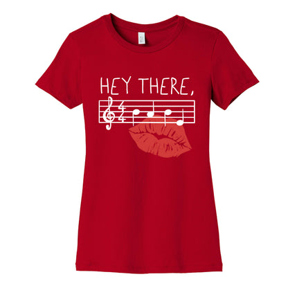 Hey There Babe Music Pun Women's Cotton Tee