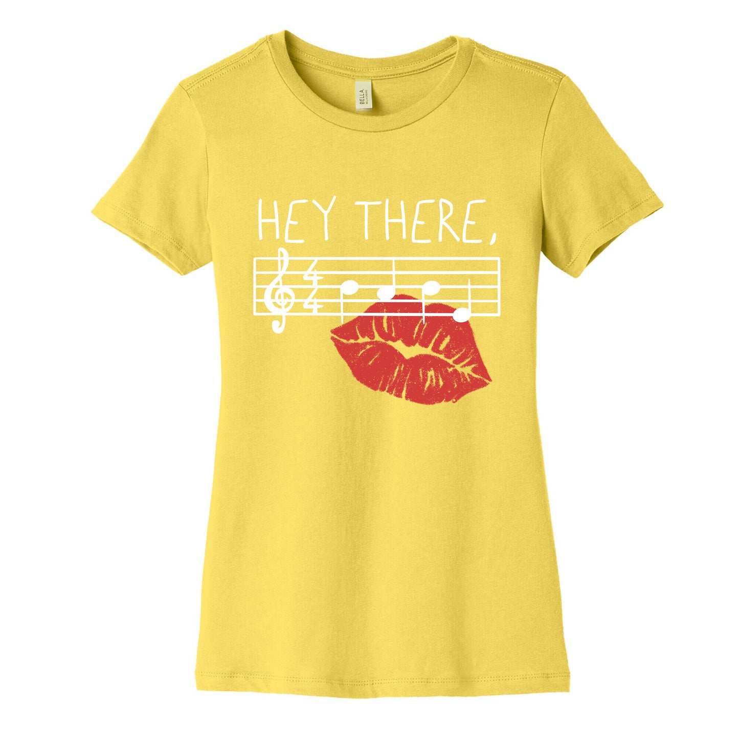 Hey There Babe Music Pun Women's Cotton Tee