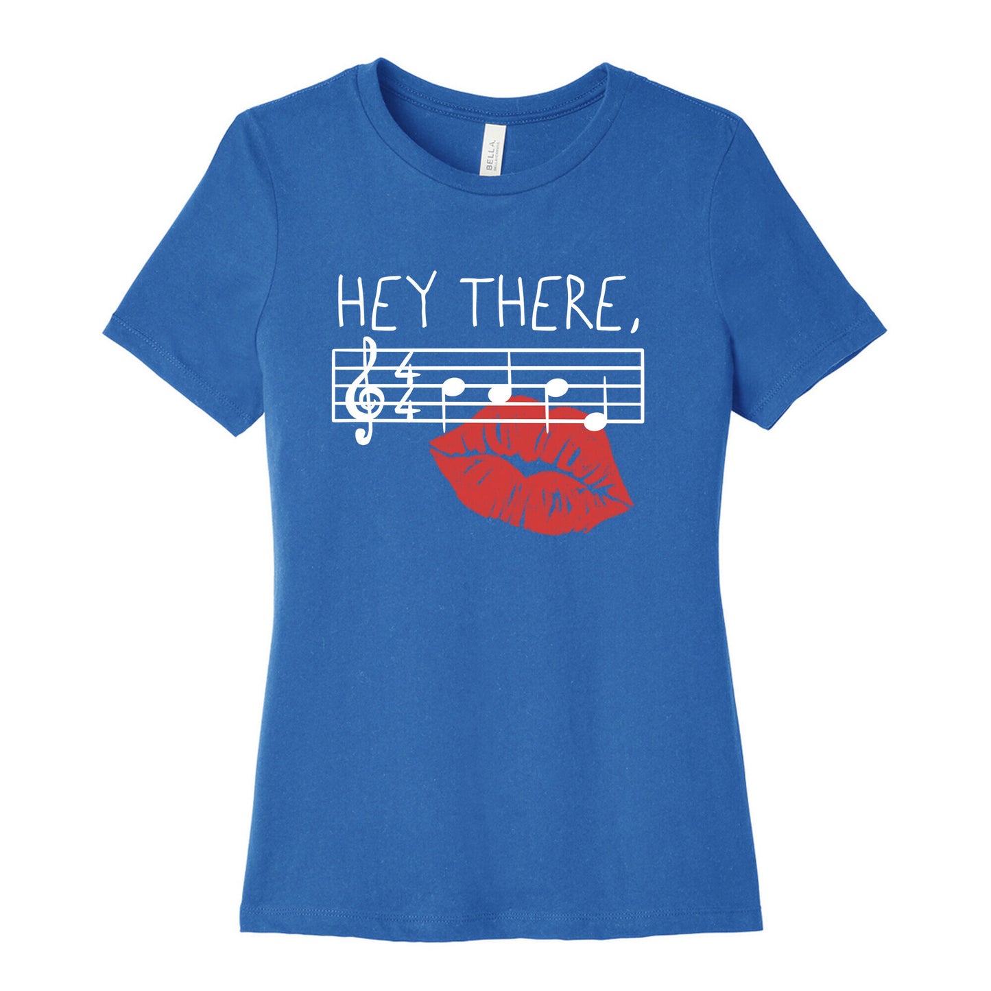 Hey There Babe Music Pun Women's Cotton Tee