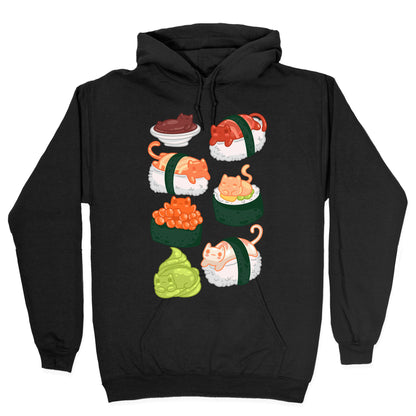 Sushi Cats Pattern Hoodie