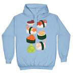 Sushi Cats Pattern Hoodie
