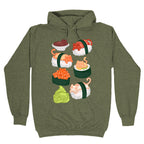 Sushi Cats Pattern Hoodie