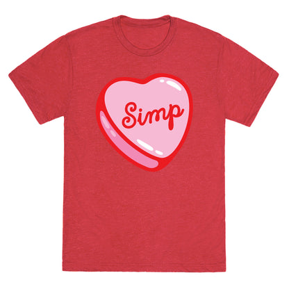 Simp Candy Heart Unisex Triblend Tee