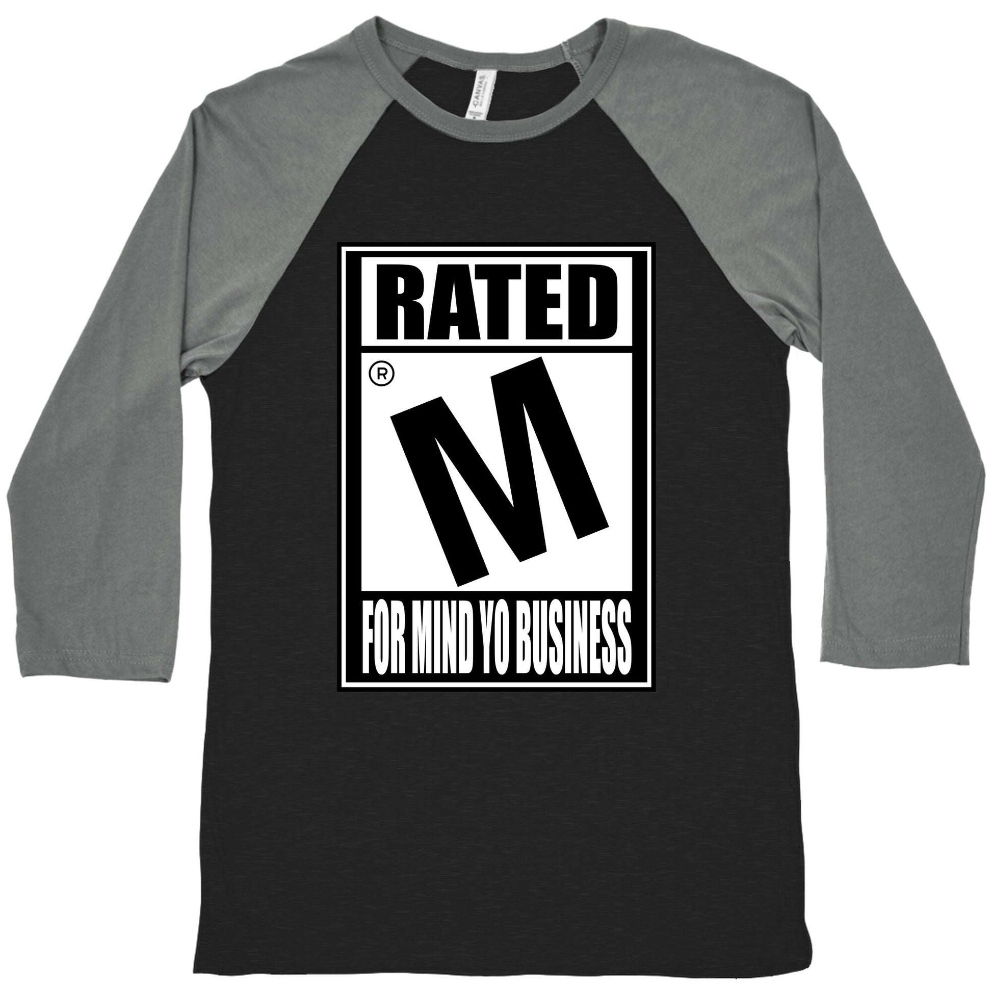 Rated M For Mind Yo Business Baseball Tee