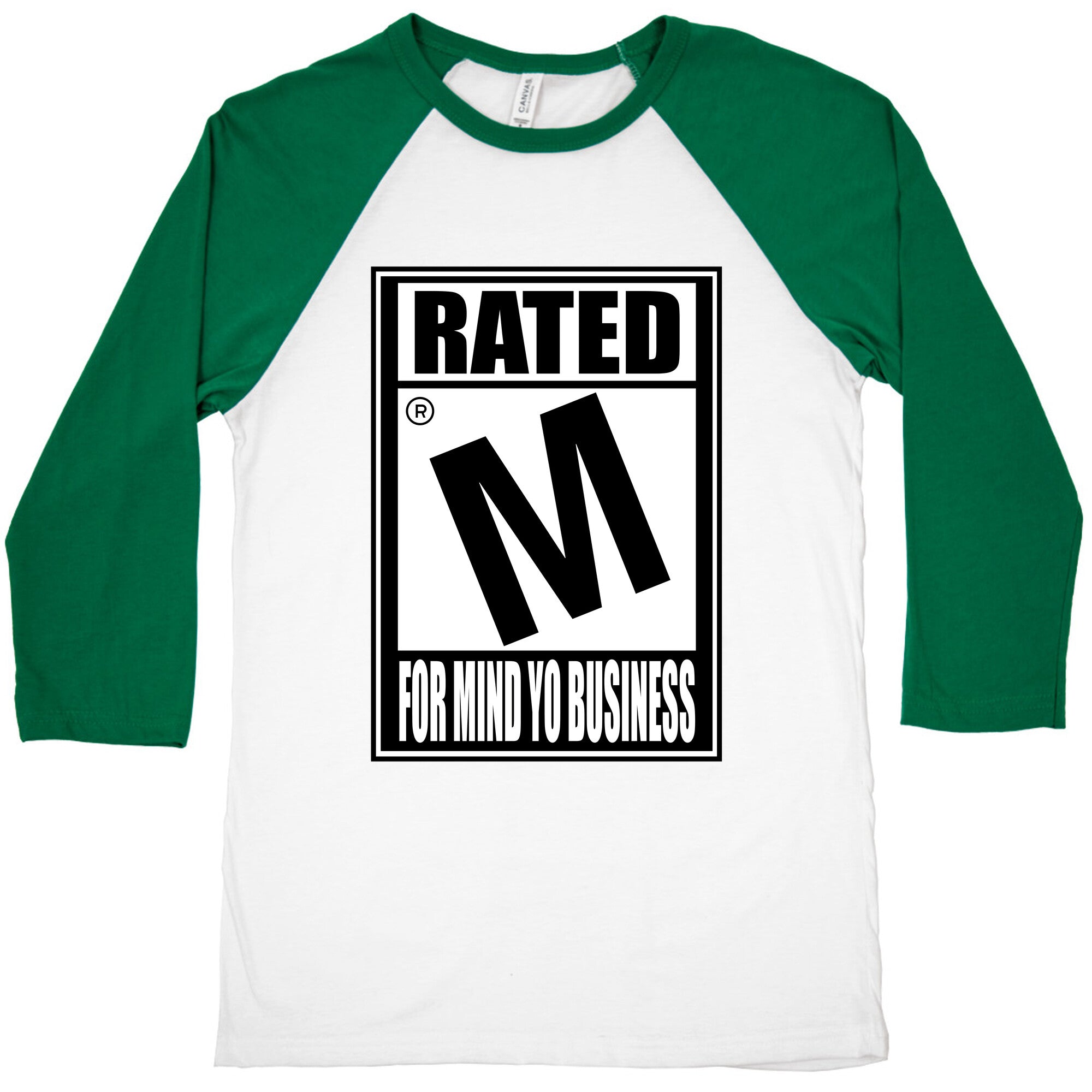 Rated M For Mind Yo Business Baseball Tee
