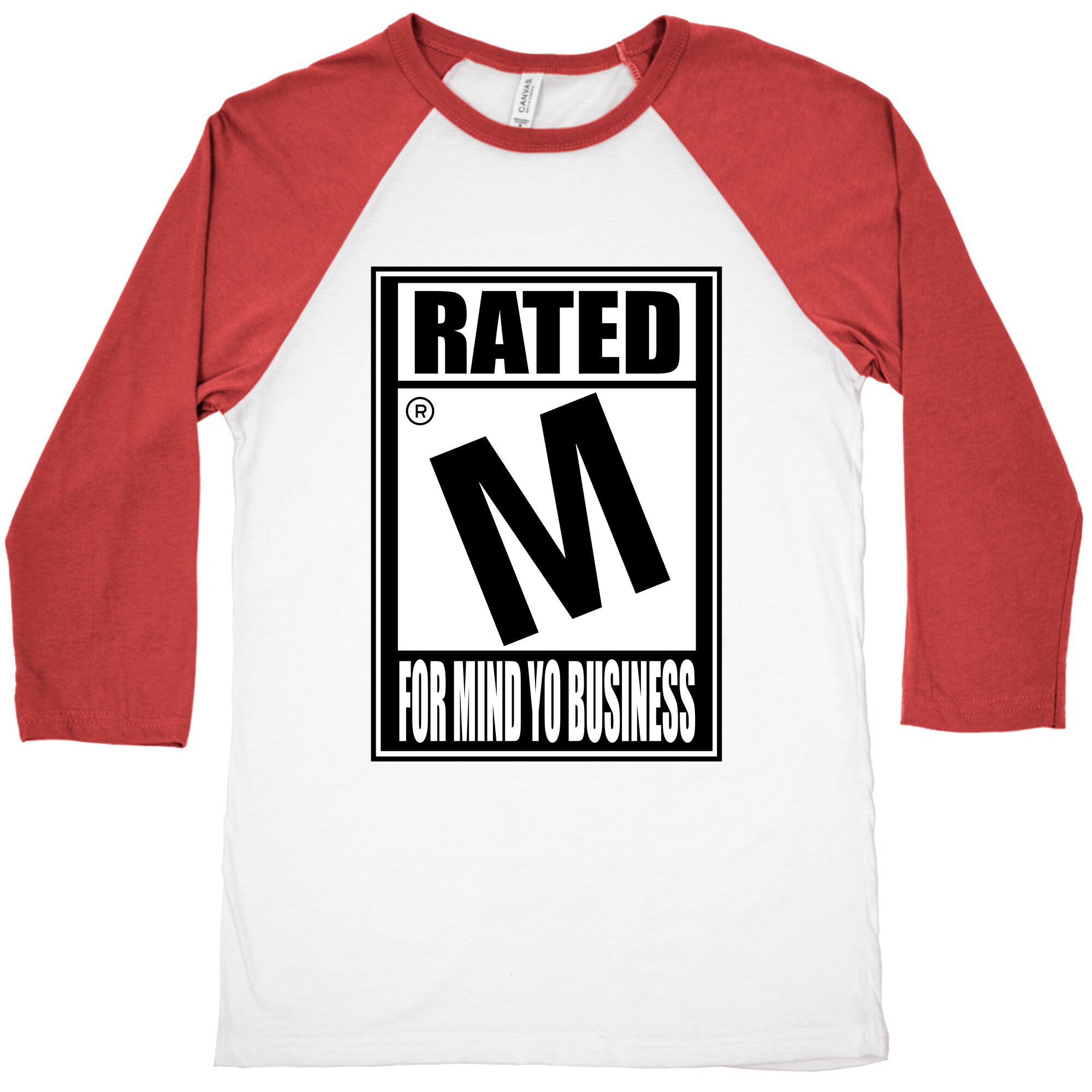 Rated M For Mind Yo Business Baseball Tee