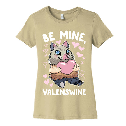 Be Mine, Valenswine Women's Cotton Tee
