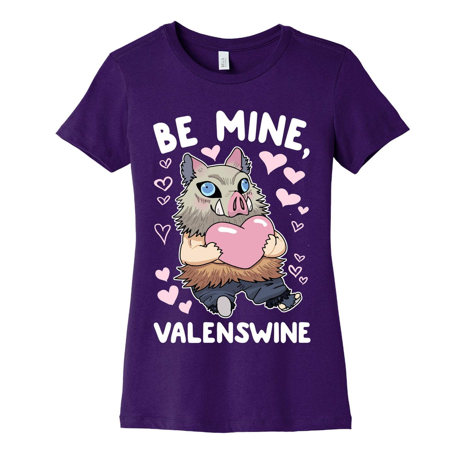 Be Mine, Valenswine Women's Cotton Tee