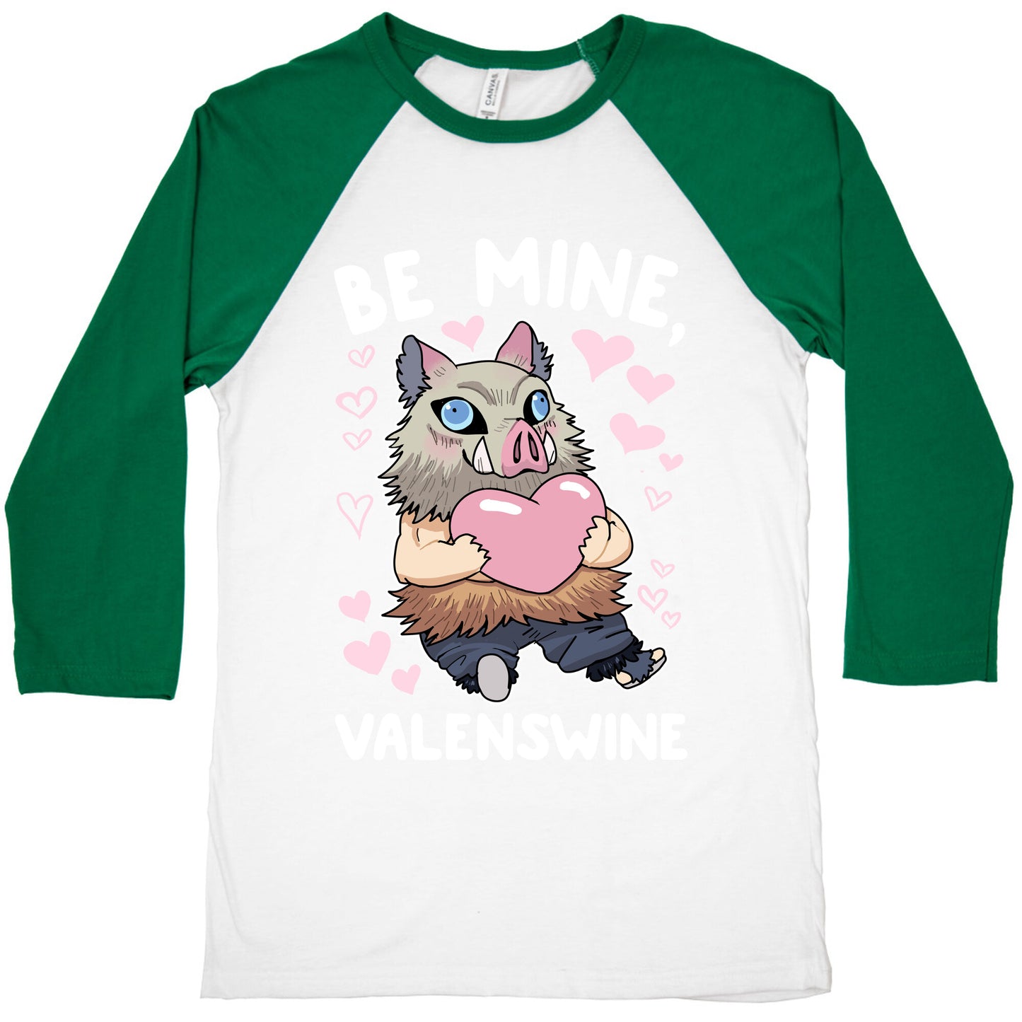 Be Mine, Valenswine Baseball Tee