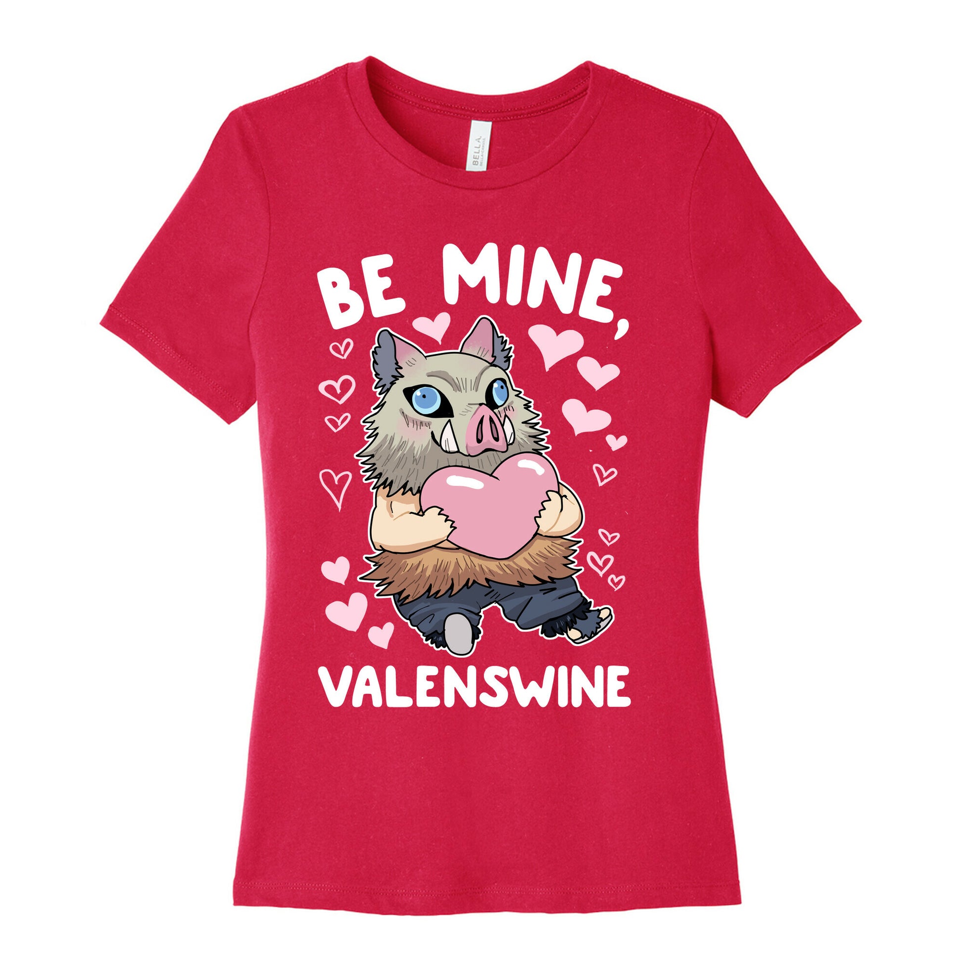 Be Mine, Valenswine Women's Cotton Tee