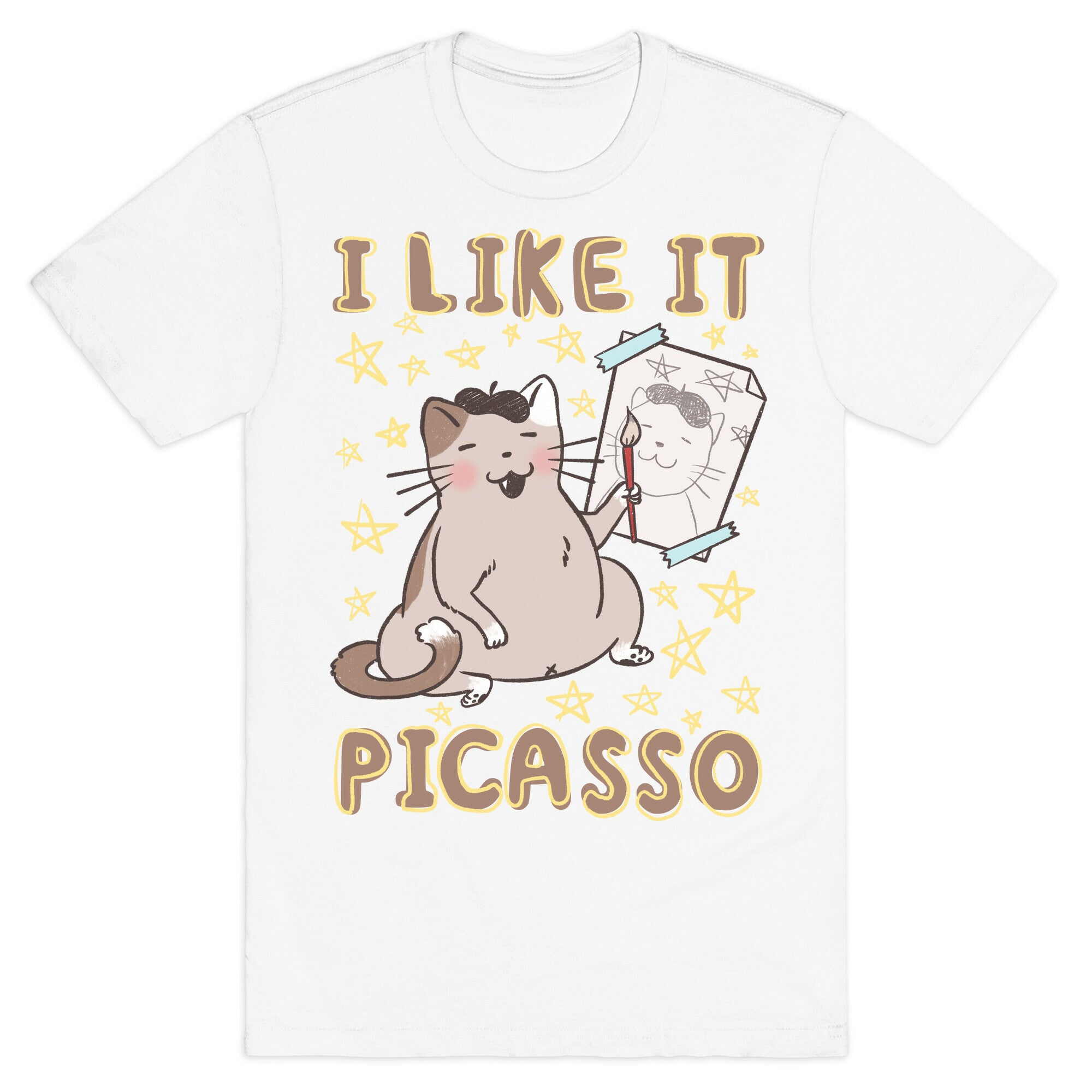 I Like It Picasso Cat Parody T-Shirt