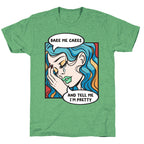 Bake Me Cakes And Tell Me I'm Pretty Comic Girl Unisex Triblend Tee