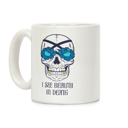 I See Beauty In Death (blue) Coffee Mug