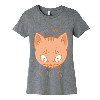 Woke Up And Chose Chaos Women's Cotton Tee