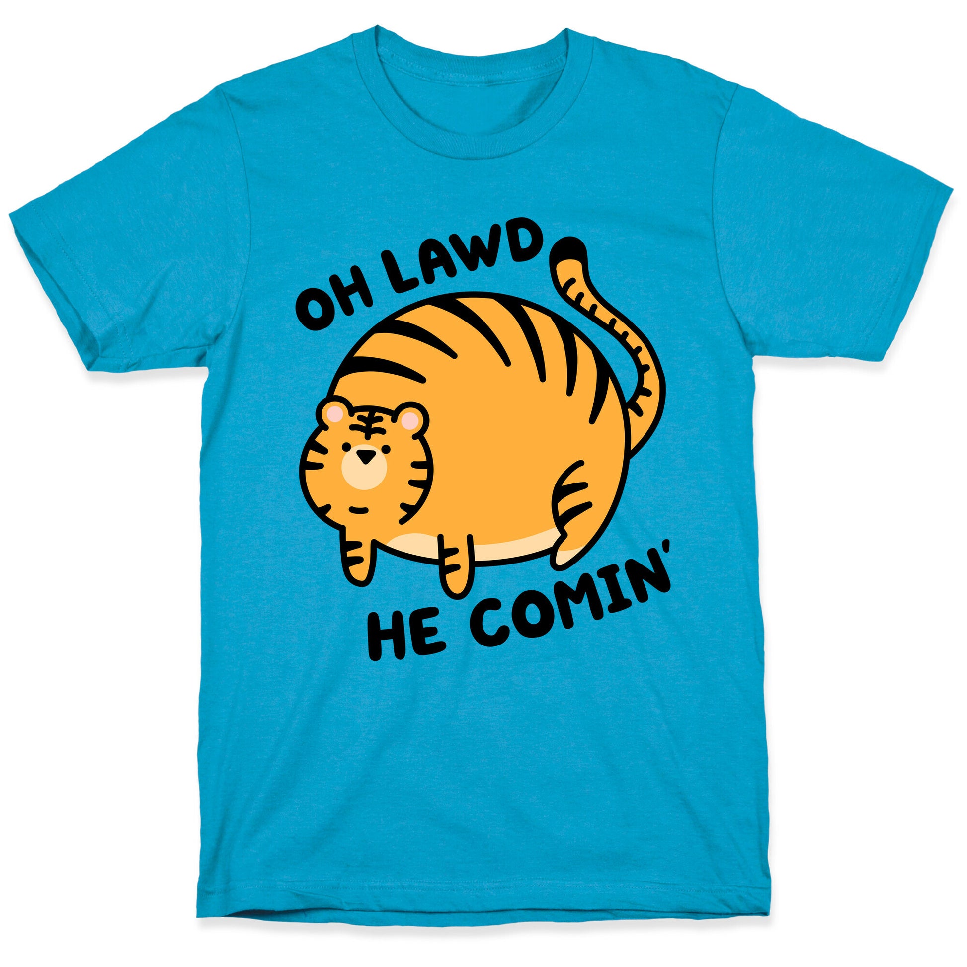 Oh Lawd He Comin' Tiger Unisex Triblend Tee
