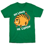Oh Lawd He Comin' Tiger T-Shirt