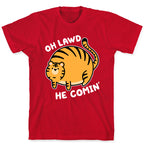 Oh Lawd He Comin' Tiger T-Shirt
