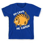 Oh Lawd He Comin' Tiger T-Shirt