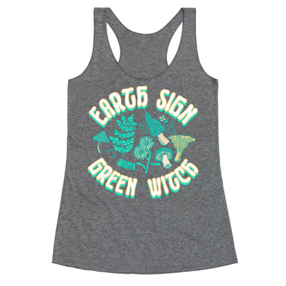 Earth Sign Green Witch Racerback Tank