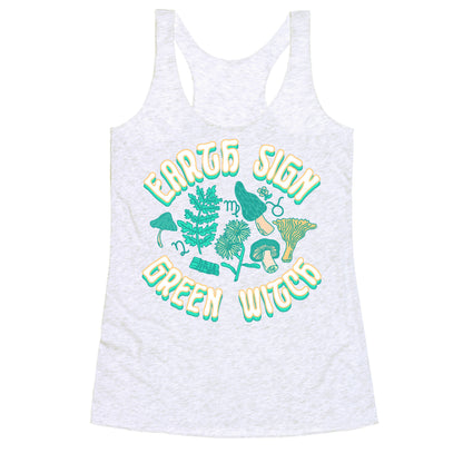 Earth Sign Green Witch Racerback Tank