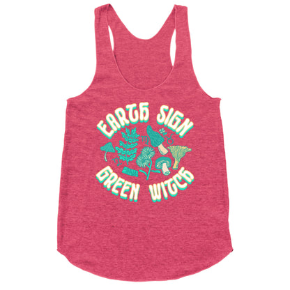 Earth Sign Green Witch Racerback Tank