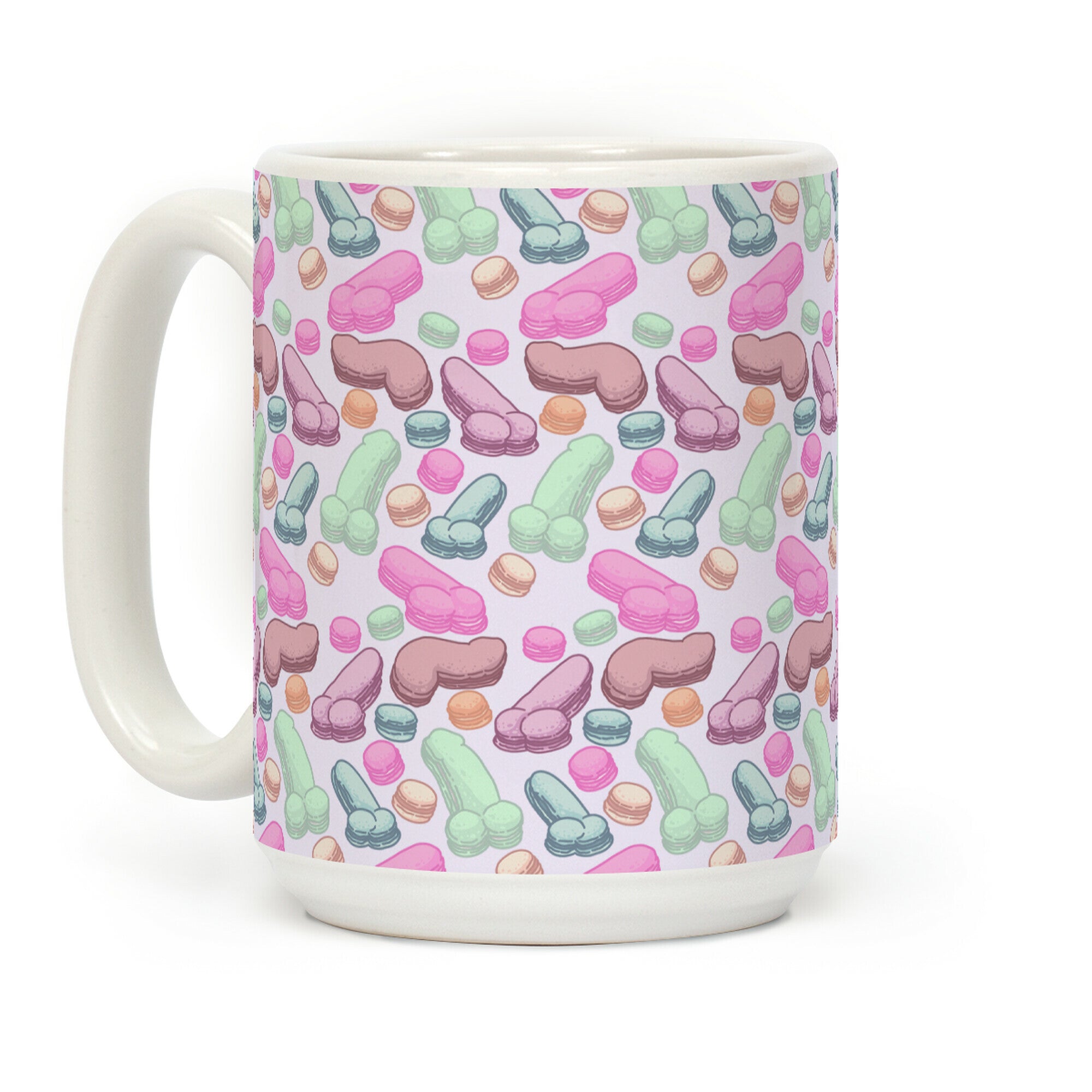 Macaron Peens Pattern Coffee Mug