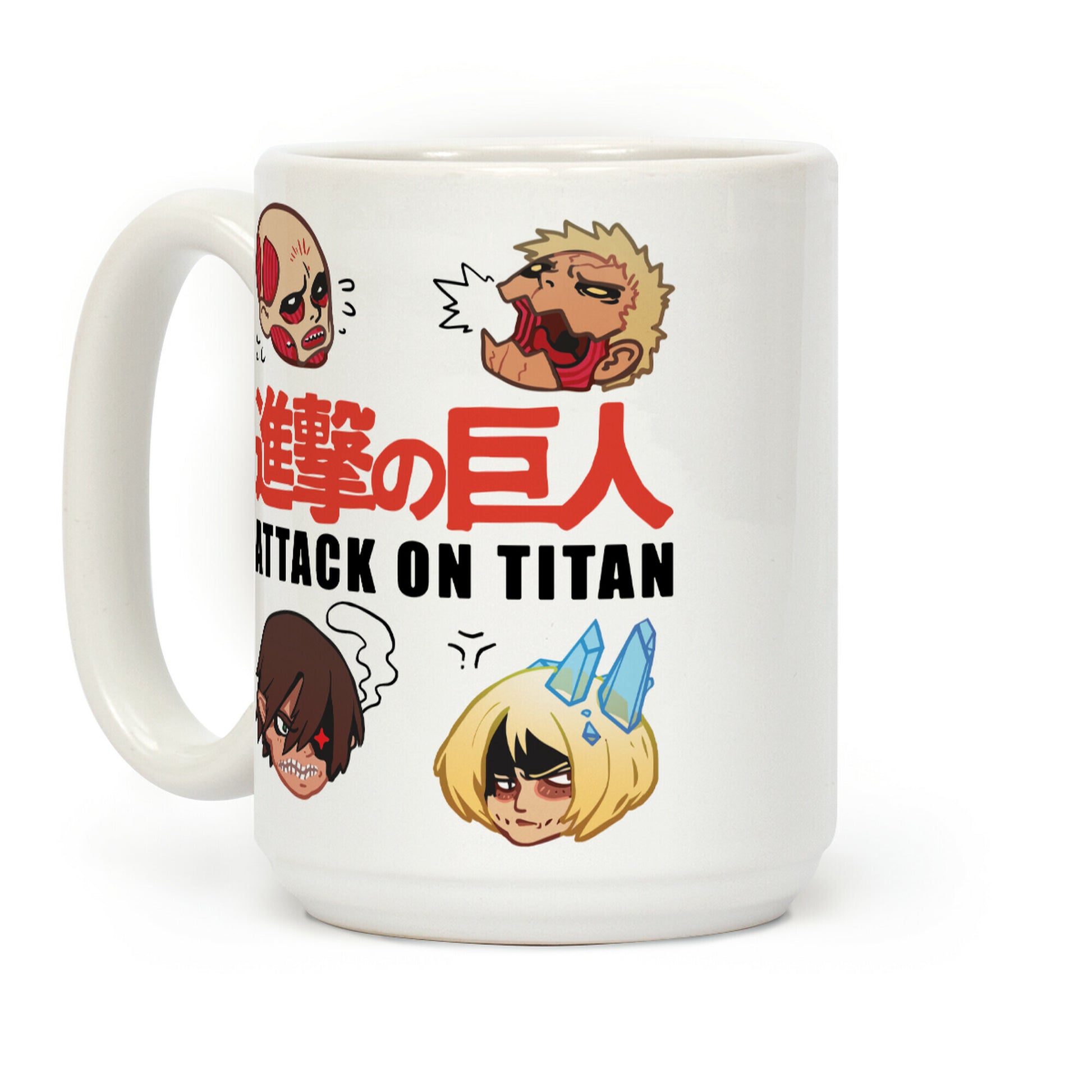 Attack On Titan Heads Coffee Mug