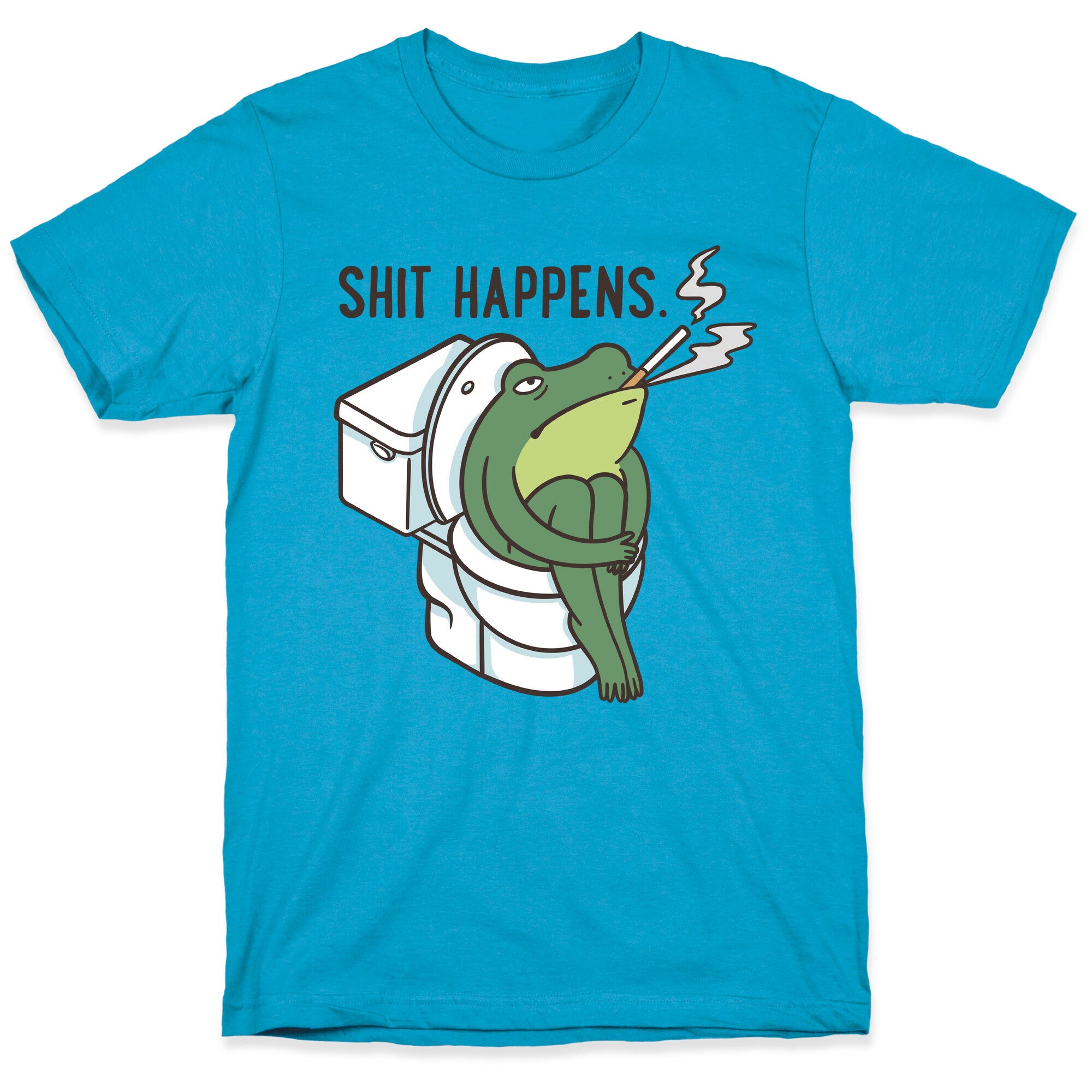 Shit Happens (Frog On A Toilet) Unisex Triblend Tee