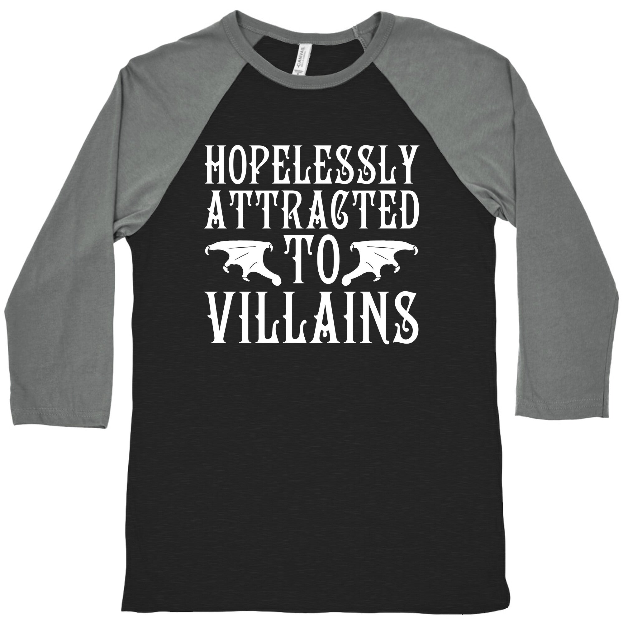 Hopelessly Attracted To Villains Baseball Tee