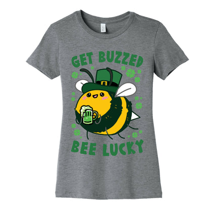 Get Buzzed, Bee Lucky Women's Cotton Tee
