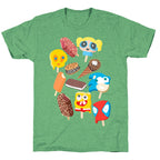 Ice Cream Truck Treats Pattern Unisex Triblend Tee