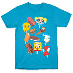 Ice Cream Truck Treats Pattern Unisex Triblend Tee