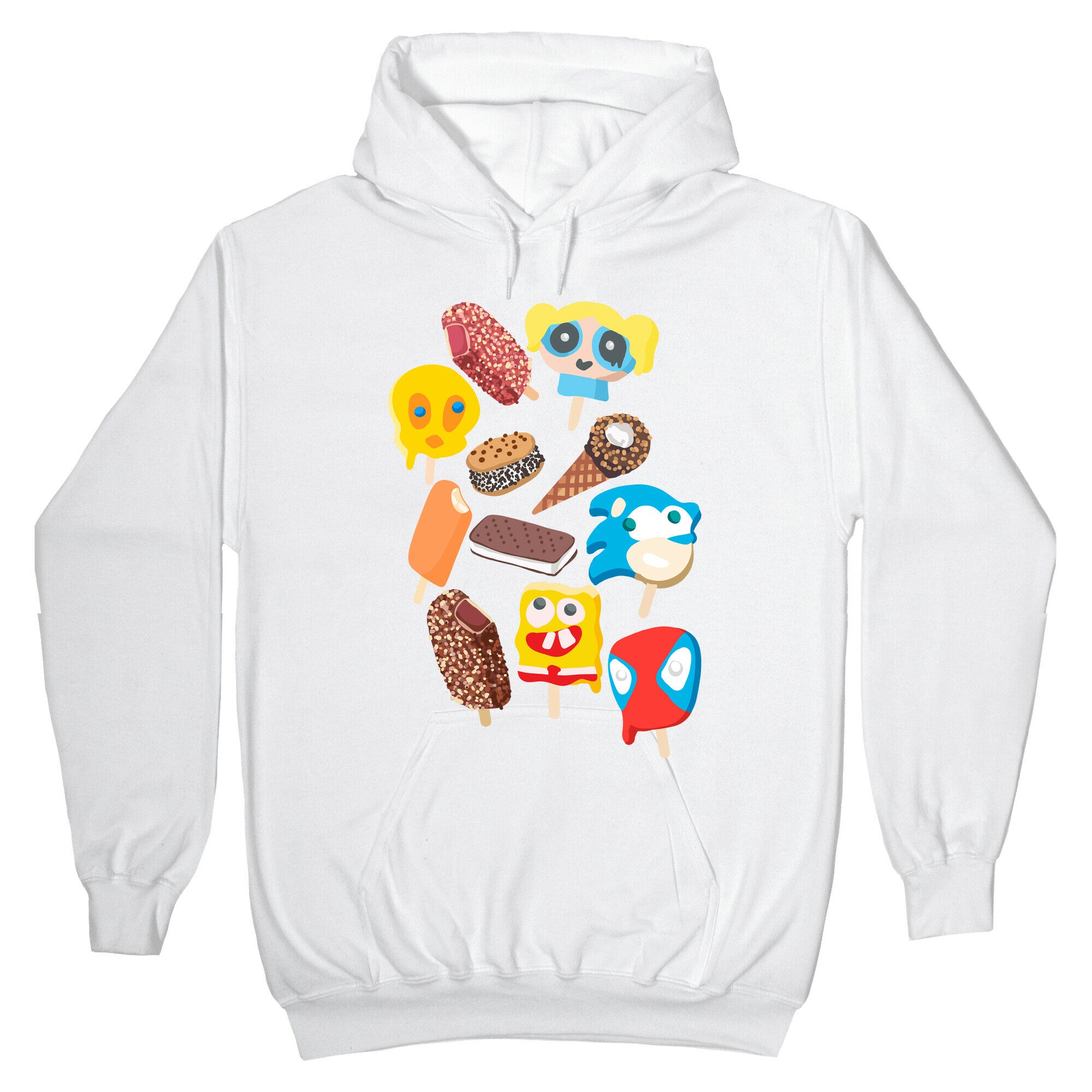 Ice Cream Truck Treats Pattern Hoodie