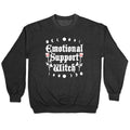 Emotional Support Witch Crewneck Sweatshirt