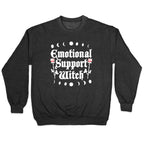 Emotional Support Witch Crewneck Sweatshirt