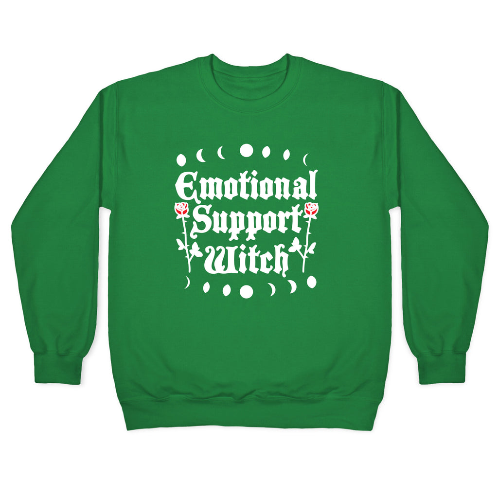 Emotional Support Witch Crewneck Sweatshirt