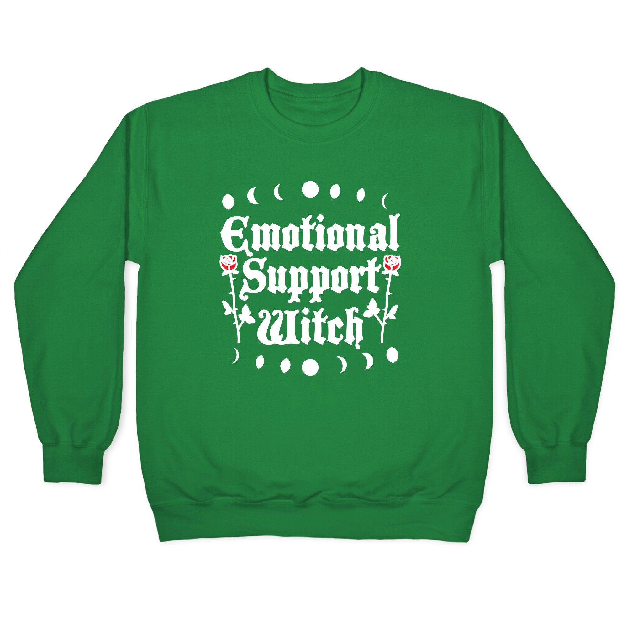 Emotional Support Witch Crewneck Sweatshirt