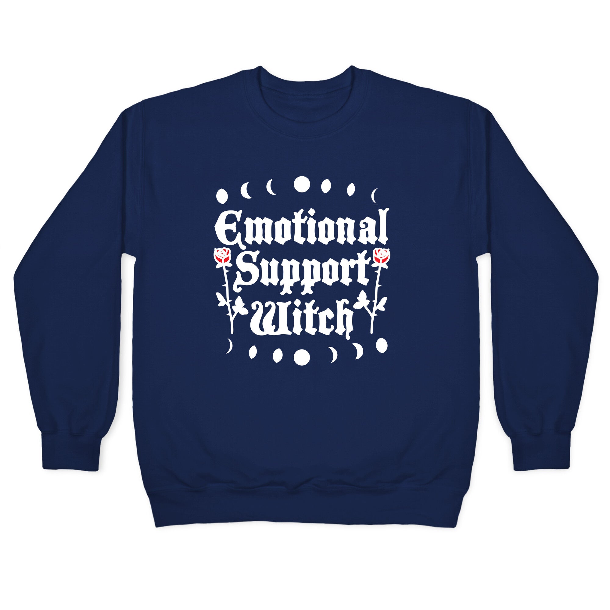 Emotional Support Witch Crewneck Sweatshirt