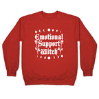 Emotional Support Witch Crewneck Sweatshirt